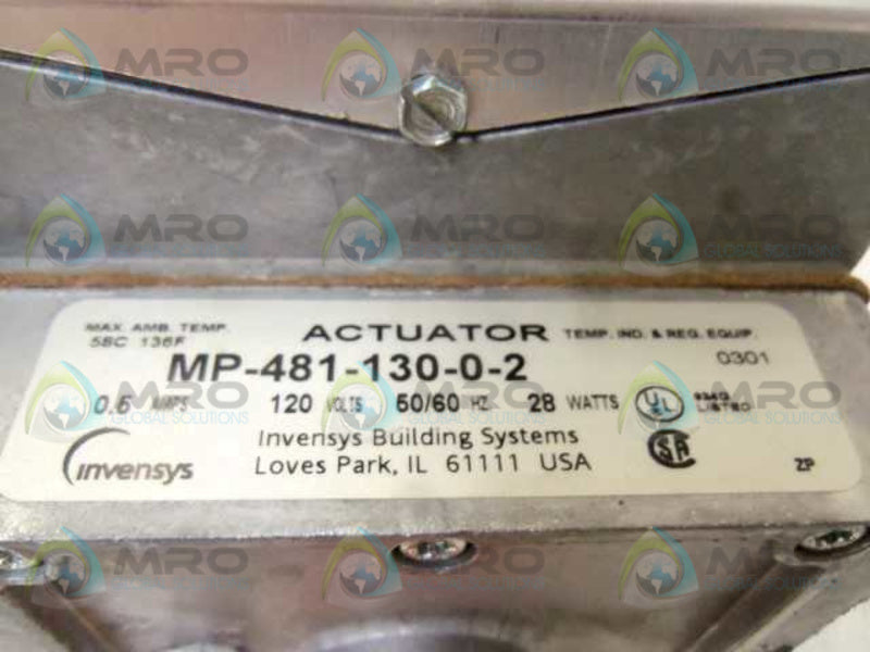 INVESYS MP-481-130-0-2 ACTUATOR  NSNP
