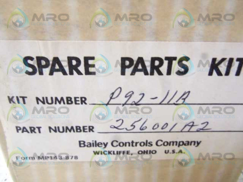 BABCOCK & WILCOX P92-11B PNEUMATIC REPAIR KIT  NSMP