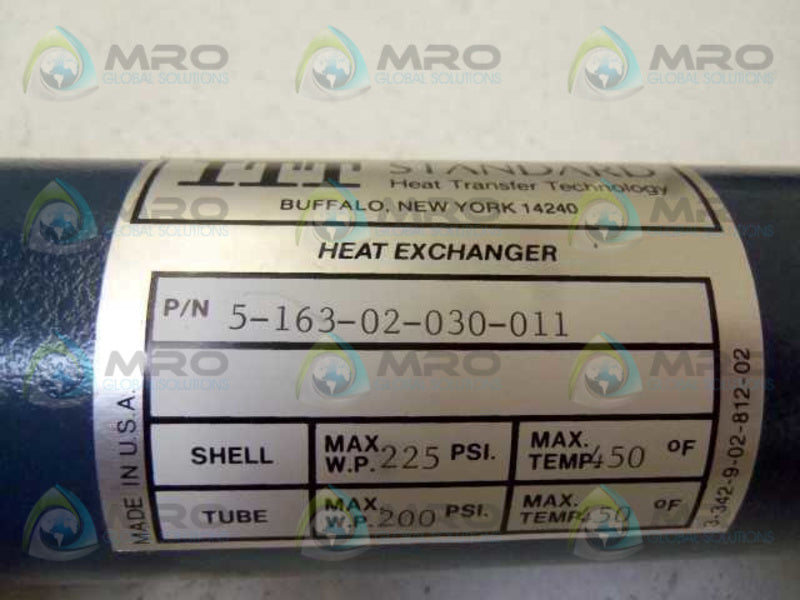 ITT 5-163-02-030-011 HEAT EXCHANGER  NSNP
