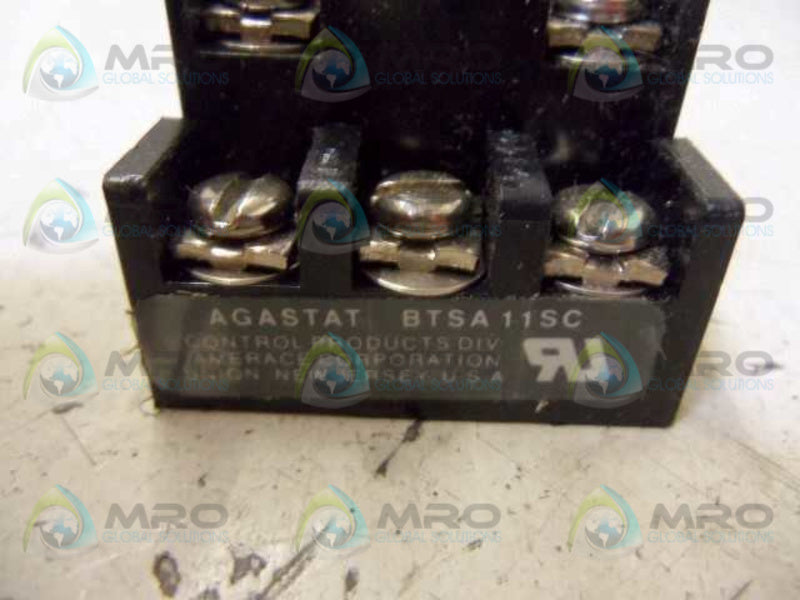 LOT OF 10 AGASTAT BTSA11SC SOCKET STRIP NSMP