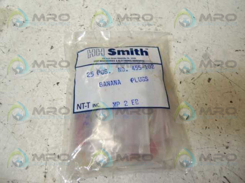 LOT OF 25 HH SMITH 455-102 BANANA PLUGS NSMP