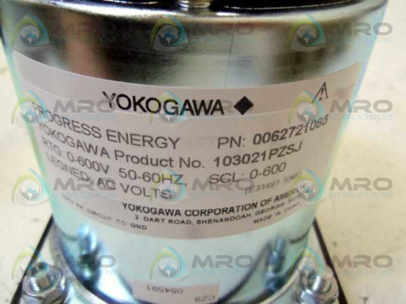 YOKOGAWA 103021PZSJ AC VOLT METER 0-600  NSMP
