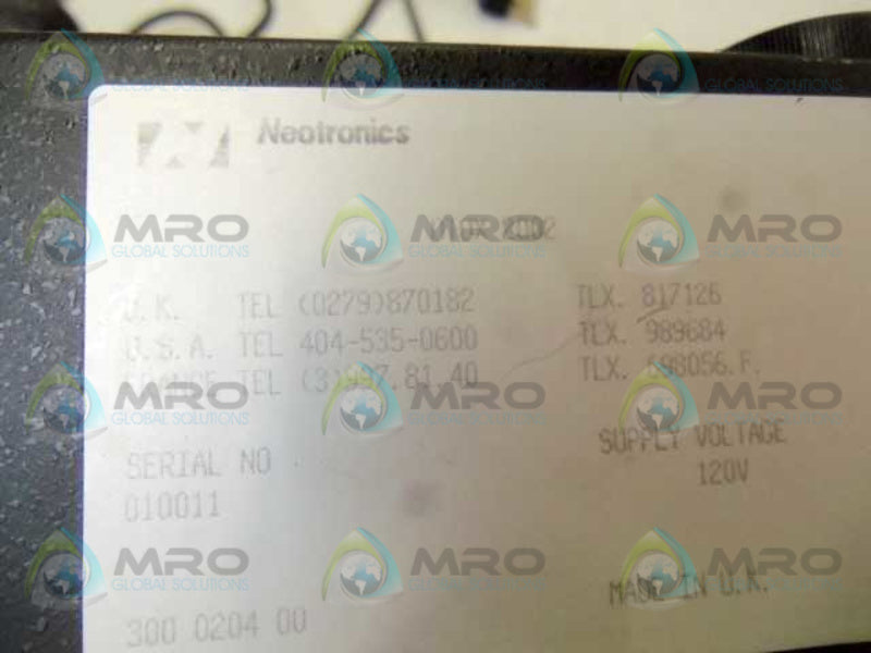 NEOTRONICS OTOX 2002  NSNP