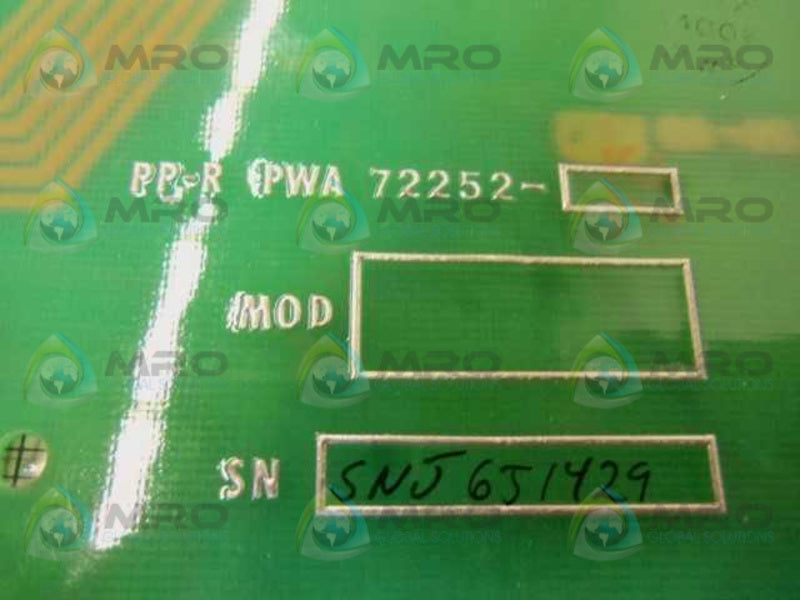BENTLY NEVADA PP-R PWA 72252 PC BOARD  UNMP