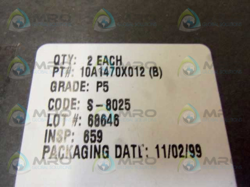 LOT OF 2 10A1470X012 RING NSMP