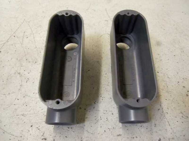 LOT OF 2 KILLARK OLB-4 CONDUIT BODY 1-1/4" NSMP