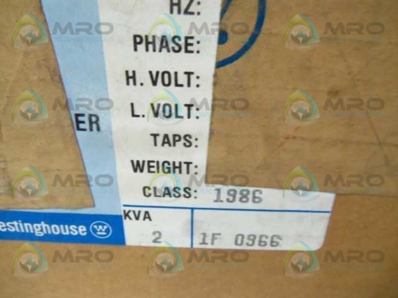 WESTINGHOUSE 1F0966 S TRANSFORMER  NSMP