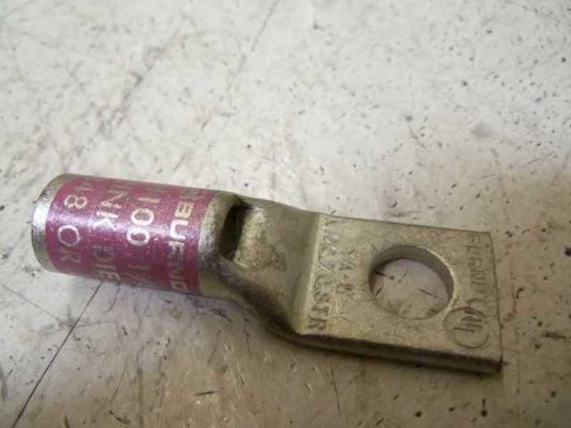 LOT OF 10 BURNDY YA25L4 TERMINAL LUG NSMP