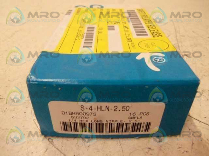 LOT OF 3 SWAGELOK S-4-HLN-2.50 NSMP