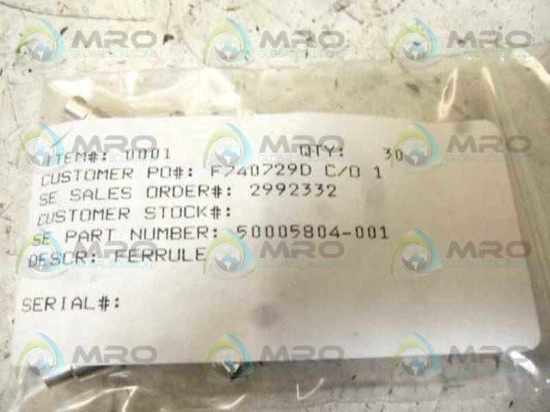 LOT OF 30 50005804-001 NSNP