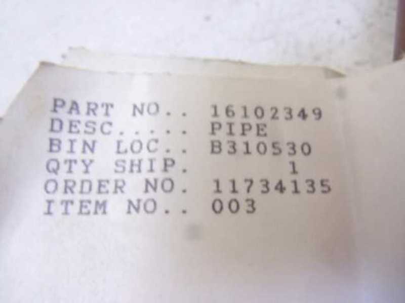 COLT 16102349 PIPE  UNMP