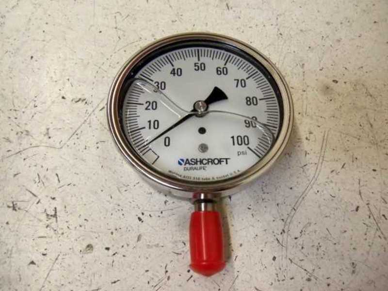ASHCROFT 351009SWL02L-100#-XSG PRESSURE GAUGE 0-100 PSI  NSMP