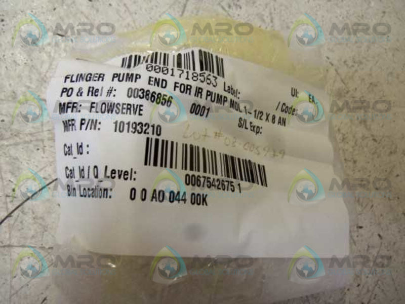 FLOWSERVE 10193210 PUMP END  NSNP