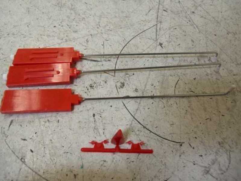 LOT OF 3 CHARTS D0129ZU RED RECORDER PEN NSMP
