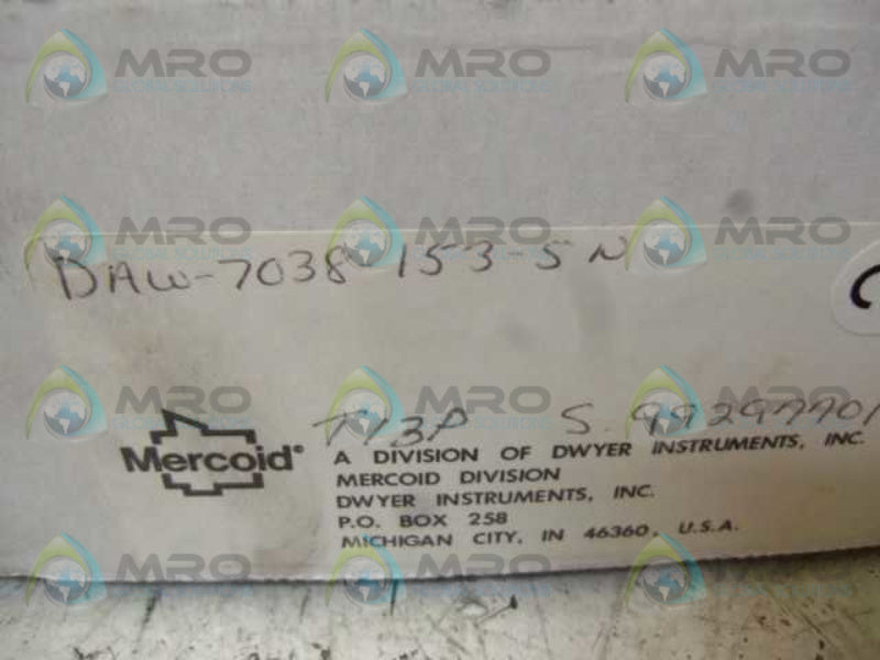 MERCOID DAW-7038-153-5N PRESSURE SWITCH  NSMP
