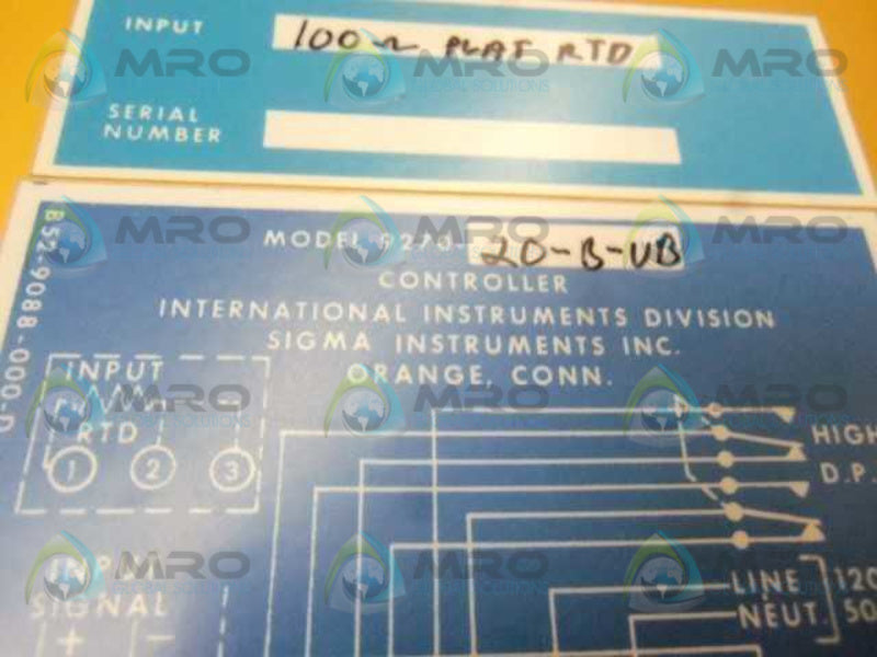 SIGMA 9270-20-B-UB CONTROLLER  NSNP