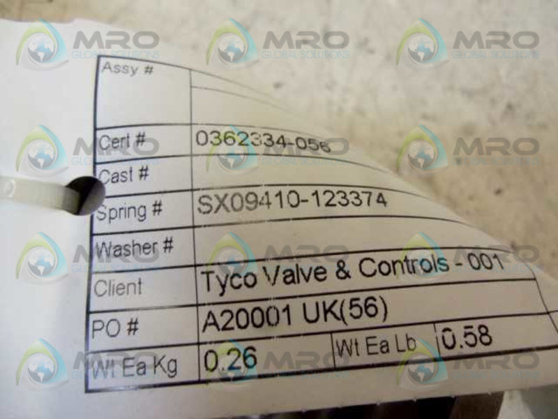 TYCO SX0941-123374 SPRING  NSNP