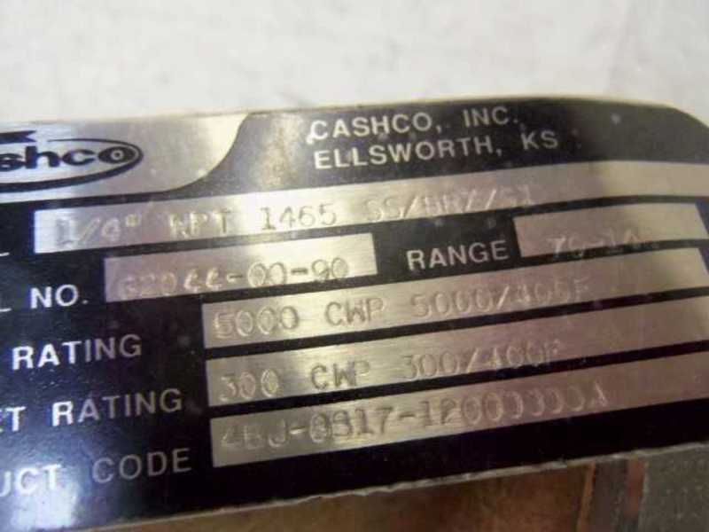 CASHCO 1/4" NPT 1465 SS/BRZ/S1  UNMP