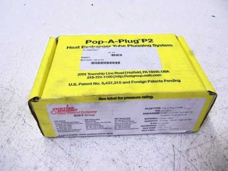 LOT OF 10 CURTIS WRIGHT P2-780-C POP-A-PLUG II KIT NSMP