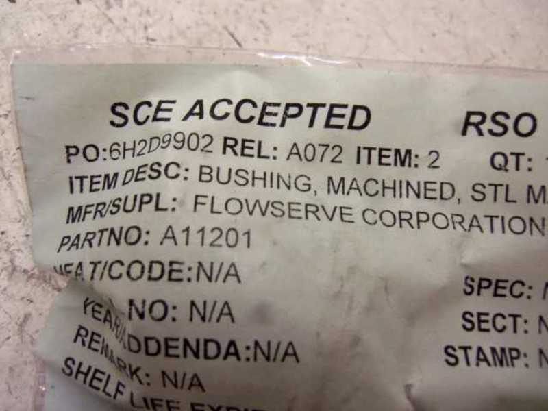 FLOWSERVE A11201 BUSHING  UNMP