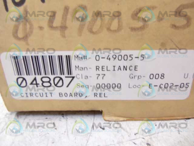RELIANCE ELECTRIC 0-49005-5 CARDPAK LINEAR VOLTAGE  NSMP