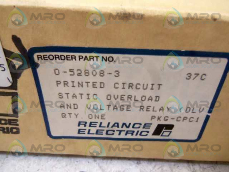RELIANCE ELECTRIC 0-52808-3 OLVD PC BOARD  NSMP