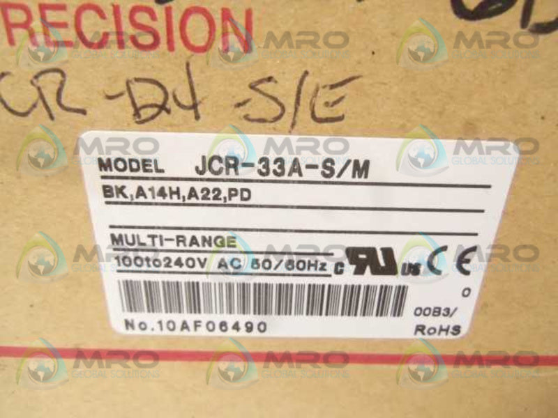 SHINKO JCR-33A-S/M TEMPERATURE CONTROLLER  NSMP