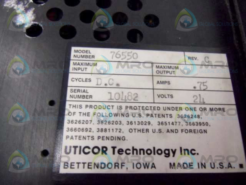 UTICOR TECHNOLOGY 76550  UNMP