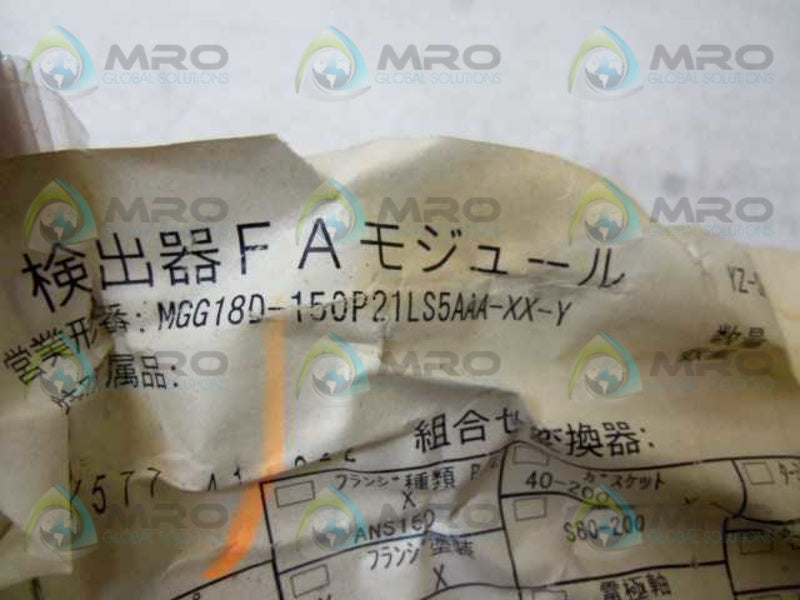 YAMATAKE MGG18D-150P21LS5AAA-XX-Y  UNMP