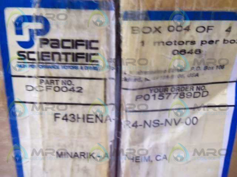 PACIFIC SCIENTIFIC F43HENA-R4-NS-NV-00 SERVO MOTOR  NSMP