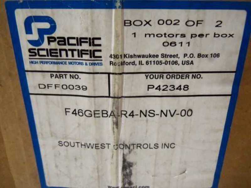 PACIFIC SCIENTIFIC F46GEBA-R4-NS-NV-00 SERVO MOTOR  NSMP