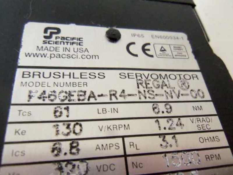 PACIFIC SCIENTIFIC F46GEBA-R4-NS-NV-00 SERVO MOTOR  NSMP