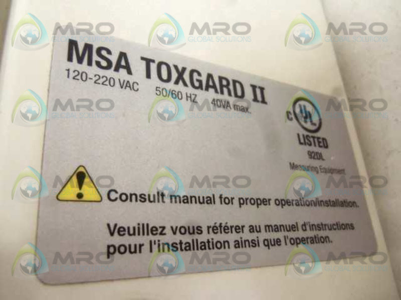 MSA TOXGARD II GAS MONITOR A-TOX-33-RX0-01b-00-00-000-0  UNMP