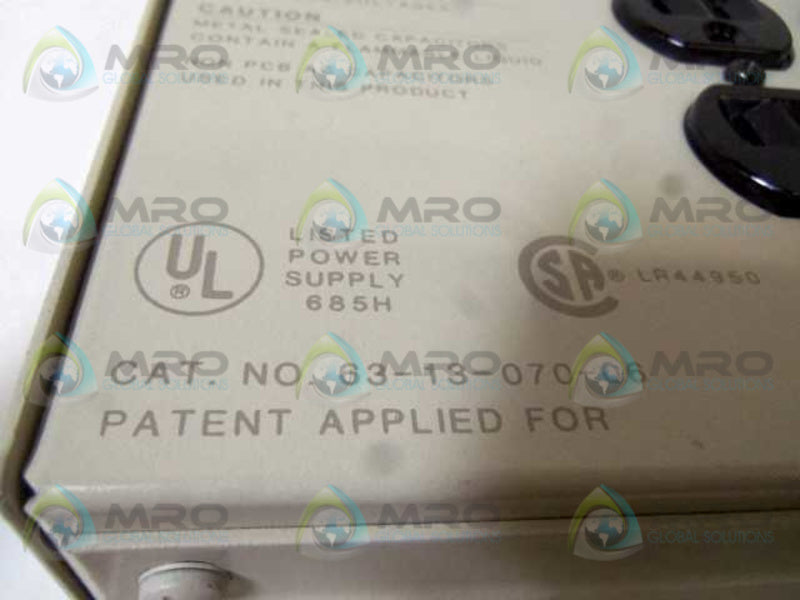 SOLA MCR 70 POWER REGULATOR 63-13-070-06  UNMP