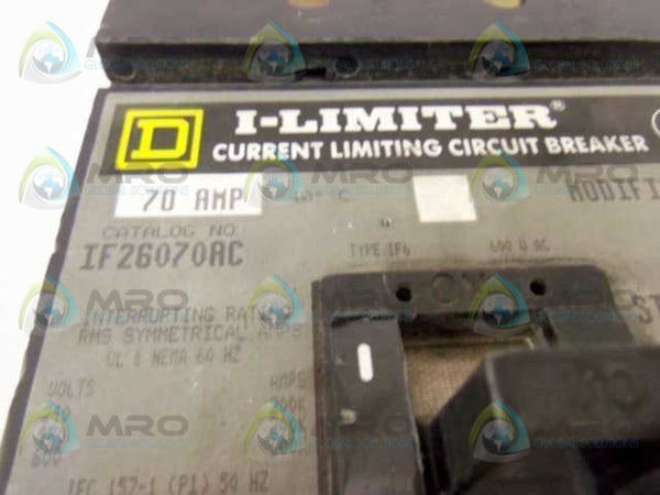 SQUARE D IF26070AC CIRCUIT BREAKER 70A  UNMP