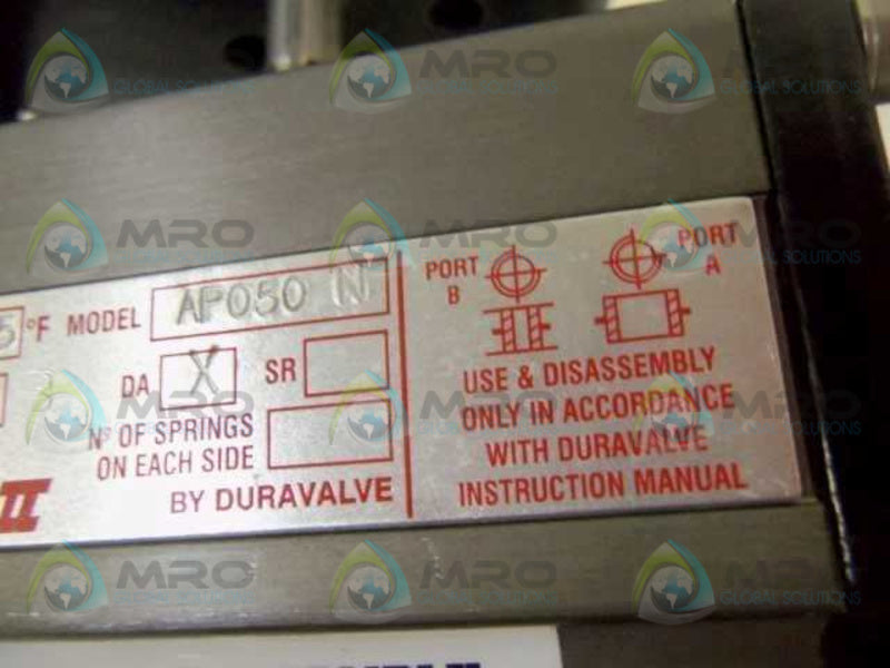 DURAVALVE AS7004 w/ AP050BDA w/ ALS-10 w/ S310D  UNMP