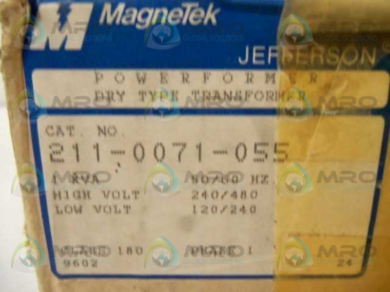 MAGNETEK 211-0071-055 TRANSFORMER (DAMAGED BOX)  NSMP