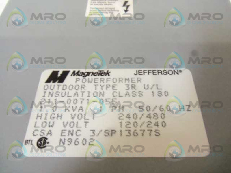 MAGNETEK 211-0071-055 TRANSFORMER (DAMAGED BOX)  NSMP