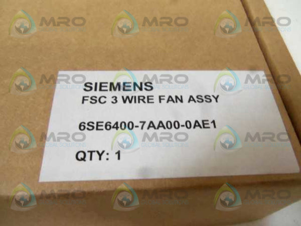 SIEMENS 6SE6400-7AA00-0AE1 FAN ASSEMBLY  NSMP