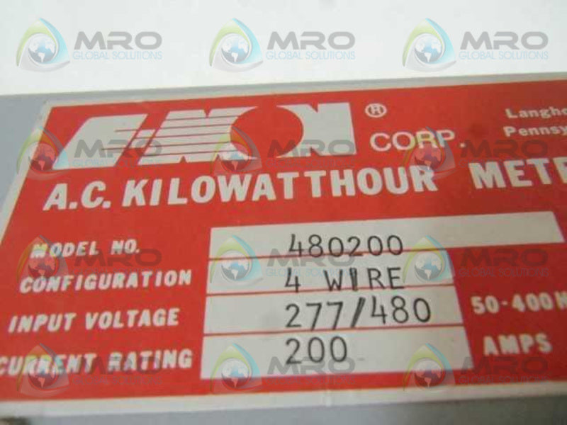 EMON CORP. 480200 KILOWATTHOUR METER KIT  NSMP