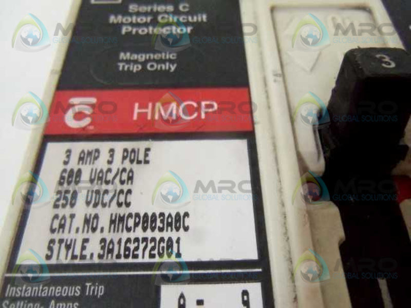 CUTLER HAMMER HMCP003A0C 3A w/ A1X1PK AUX. SWITCH  UNMP