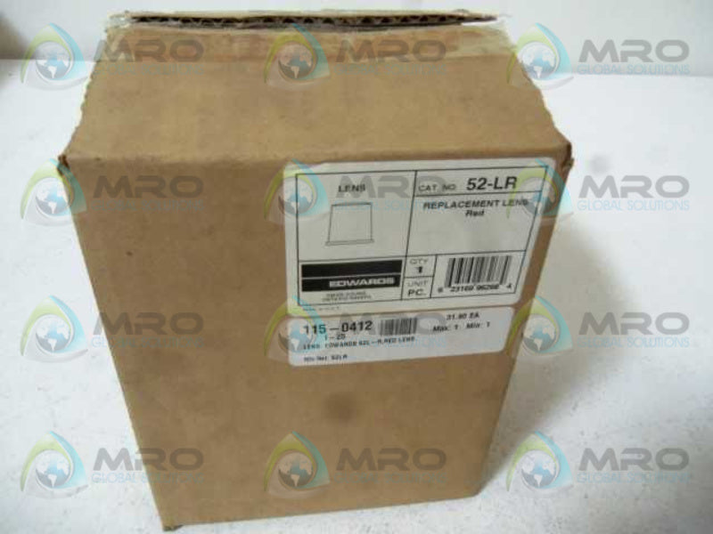 EDWARDS 52-LR RED LENS REPLACEMENT  NSMP