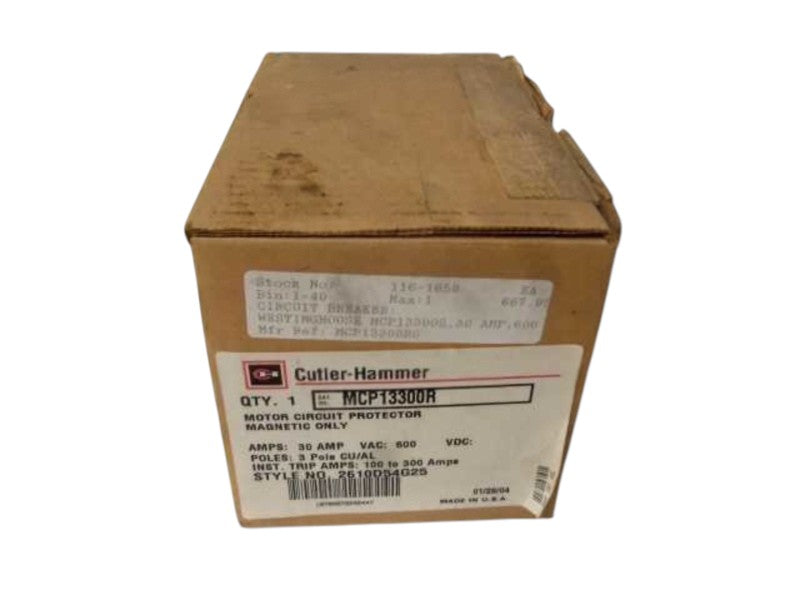 CUTLER HAMMER MCP13300R CIRCUIT PROTECTOR 30A  NSMP