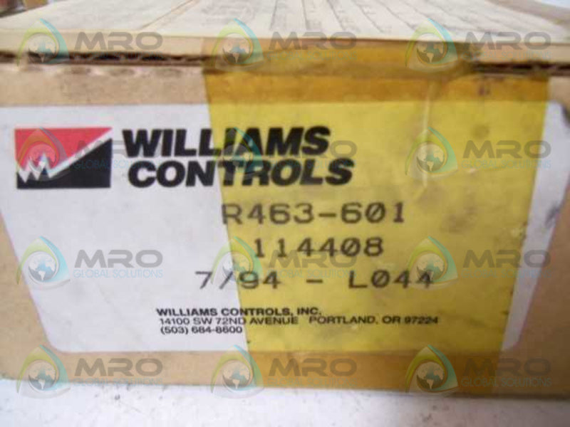 WILLIAMS CONTROLS R463-601  NSMP