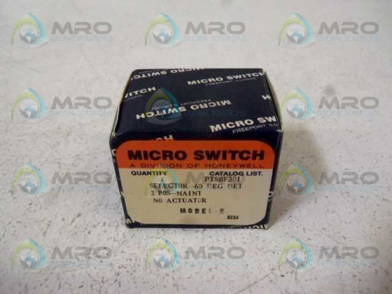 MICRO SWITCH PTSBF301 SELECTOR SWITCH  NSMP