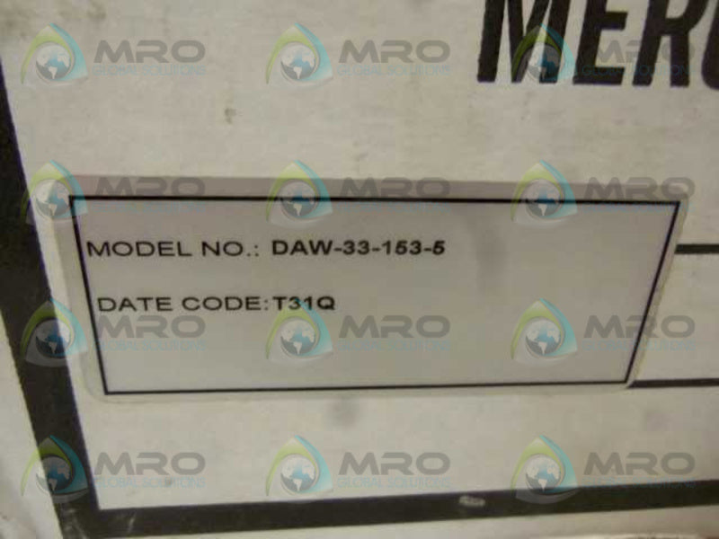 MERCOID DAW-33-153-5 PRESSURE SWITCH  NSMP