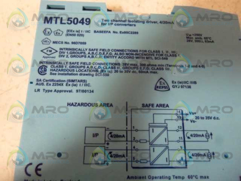 MEASUREMENT TECHNOLOGY MTL5049 ISOLATING INTERFACE UNIT  NSNP