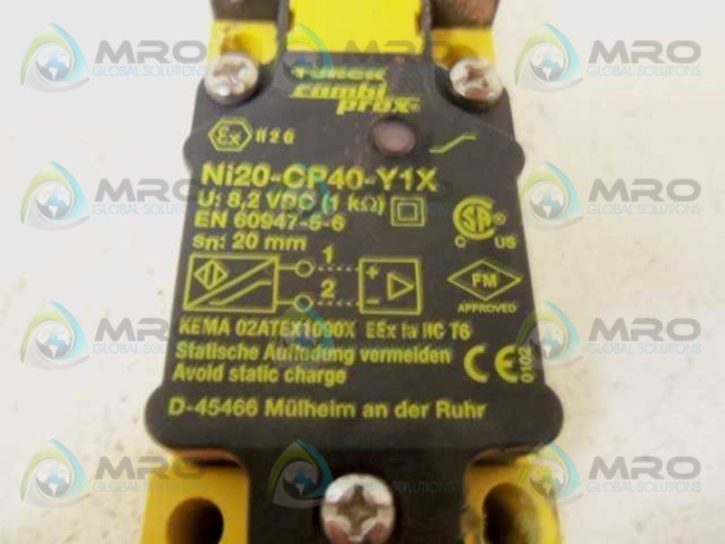 TURCK Ni20-CP40-Y1X PROXIMITY SWITCH  UNMP