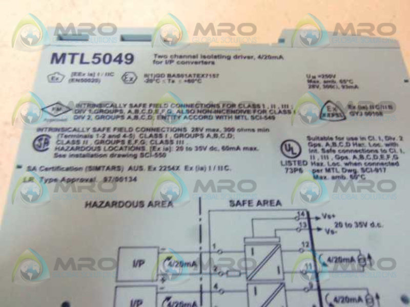 MEASUREMENT TECHNOLOGY MTL5049 ISOLATING INTERFACE UNIT  UNMP