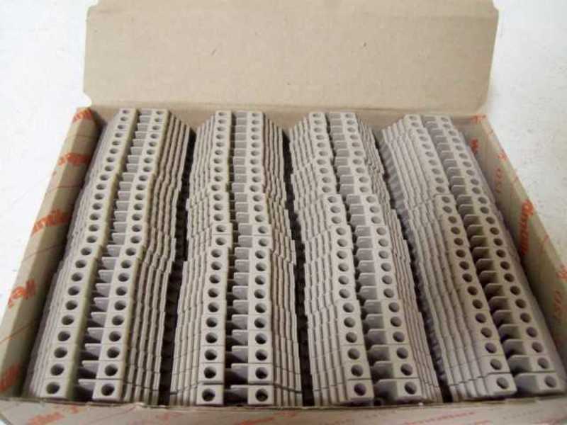 LOT OF 100 WEIDMULLER WDU 2.5N TERMINAL BLOCK NSMP